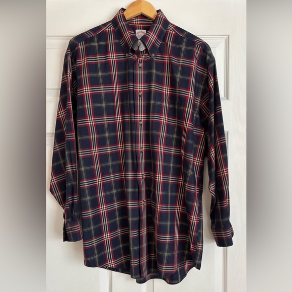 Brooks Brothers Other - EUC Brooks Brothers Men’s Signature Tartan Non- Iron Button-Down Shirt, Size L